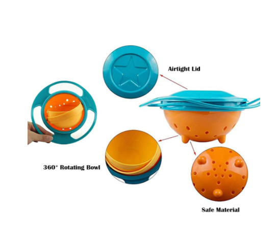 Universal Spill-proof Gyro Bowl For Kids