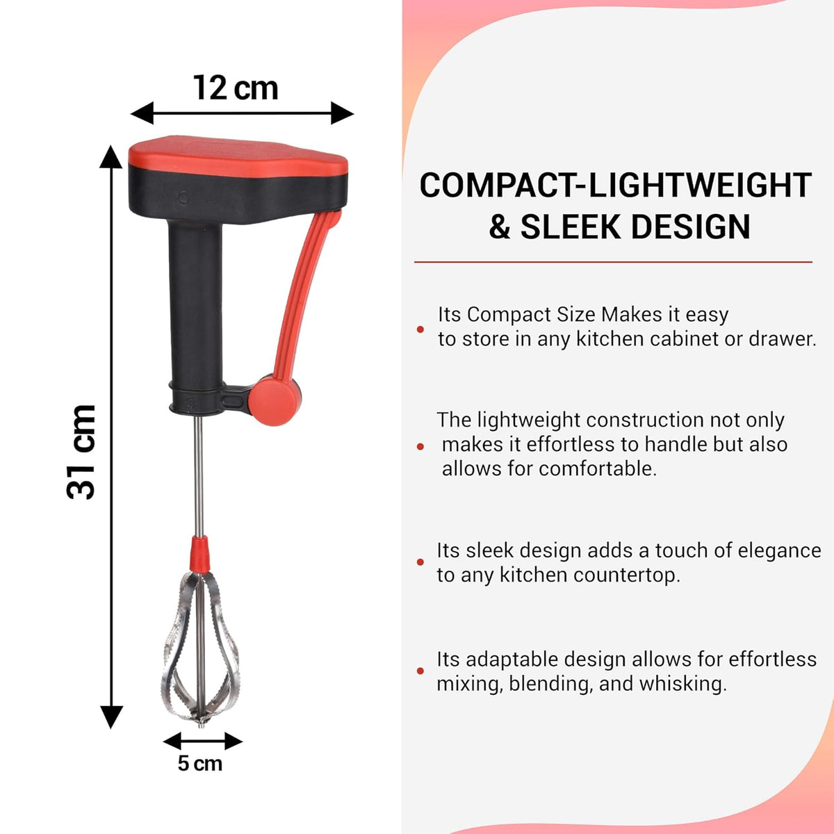 Semi-Automatic Hand Milk Mixer