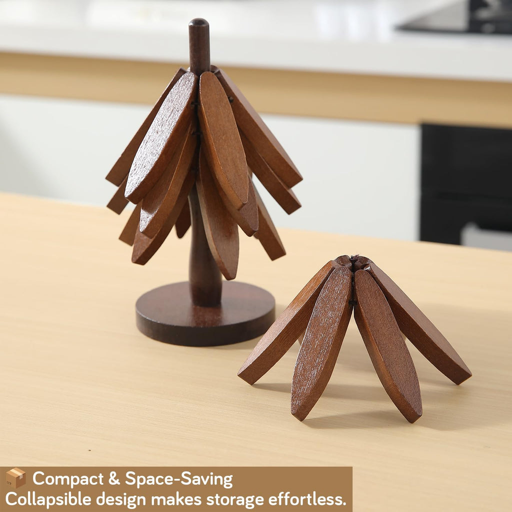 Tree Shaped Wooden Coaster