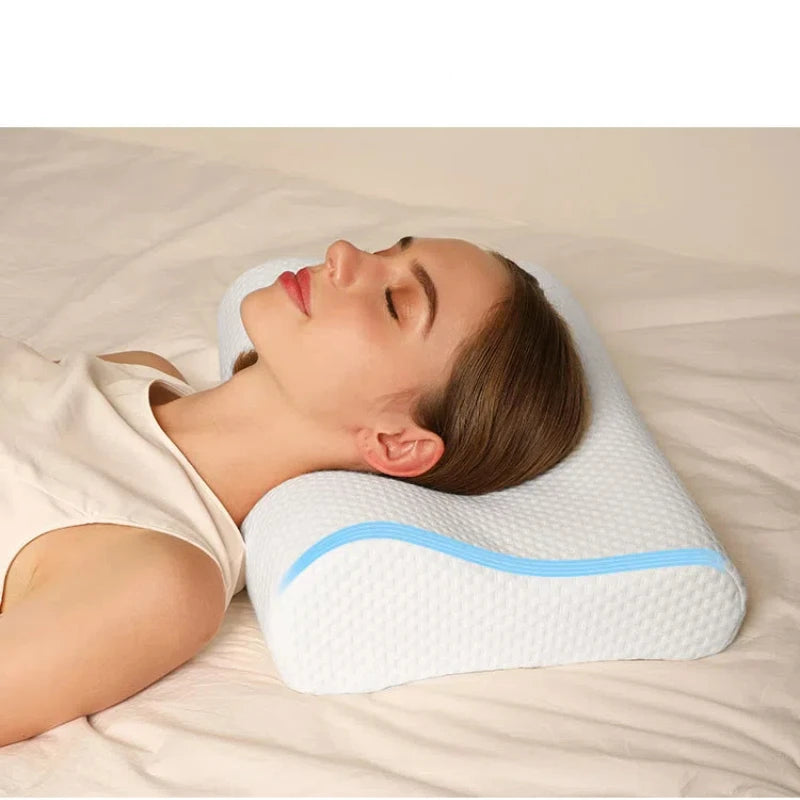 B-Shaped Wave Bed Memory Foam Pillow